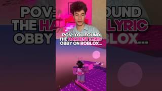 This ROBLOX LYRIC Obby Is IMPOSSIBLE…🩷‼️