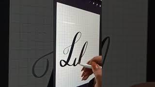 iPad Pro lettering | Satisfying Calligraphy : Lily #rtmaniac #shorts #ashortaday