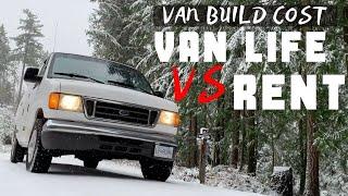 COST OF RENT VS COST TO BUILD A CAMPER VAN | Van Life Canada