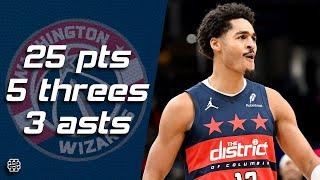 Jordan Poole 25 pts 5 threes 3 asts vs Hornets 24/25 season