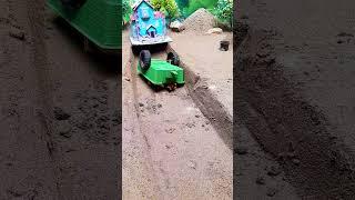 diy tractor how to make soil bridge for tractor trolley #tractor #cow #shorts