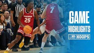 Butler vs. Wisconsin | Highlights | Big Ten Men's Basketball | 12/14/2024