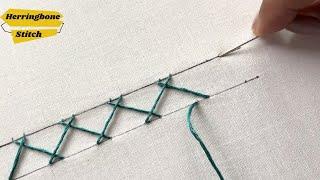 Mastering the Art of Hand Embroidery Stitches: herringbone stitch embroidery designs