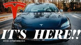 I FINALLY TOOK DELIVERY OF MY DREAM CAR - TESLA MODEL 3 PERFORMANCE!