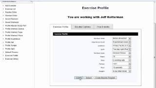TriSystem Pro Software: Exercise