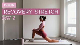 Day 6 - 1 Month Pilates Plan // 15MIN Daily Stretches to debloat + flexibility