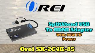 OREI SplitExtend 4K HDMI Splitter Extended Display for Dual Monitor - Multi-Monitor Display