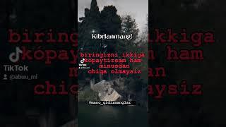 telegram kanalga oʻtvolamiz t.me/mano_qidirmanglar #instagram #telegram #videolar #yozuvli #tiktok