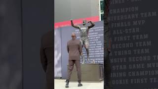 HEAT LEGEND Dwyane Wade's statue unveiling in Miami! |#Shorts