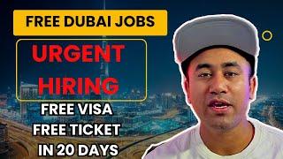 URGENT HIRING FOR JOBS IN DUBAI | DUBAI JOBS 2024