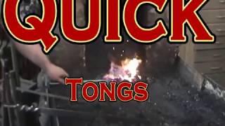 Forging Blacksmith Tongs fast and easy Quick Tongs by Ken Zitur