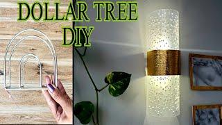 DOLLAR TREE DIY | wall sconce ideas | Craft Angel