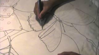 HOW TO PAINT  ON SILK  WITH JEAN-BAPTISTE  - Le Noeud Papillon, PT 1