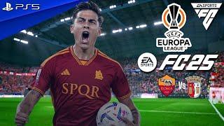 FC 25 | Roma vs Braga | Europa League 2024 Full Match ft. Dovbyk, Dybala | PS5™ 4K60