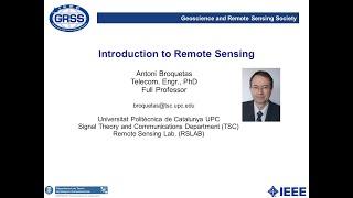 1. Introduction to Remote Sensing