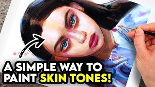 How to mix SKIN TONES with Acrylics! 