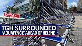 Hurricane Helene: How 'AquaFence' is protecting Tampa General Hospital