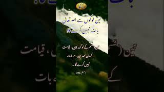 #shorts 3 logo Se Allah Ta'ala Baat Nahi Karega |hadees sharif|hadees shareef|hadees nabvi #islam314