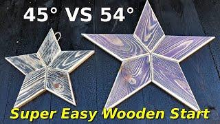 How to Make a Wooden Star With 54° Cuts