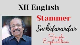 Stammer By Sachidanandan. Plus Two English.