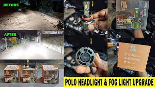 Volkswagen Polo Headlight & Fog Light Upgrade | Before and After Video | Car Sense Car Accessories