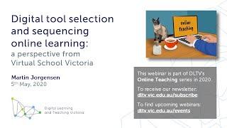 DLTV - Digital Tool Selection and Sequencing Online Learning