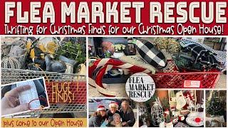 THRIFT STORE SHOPPING FOR THRIFTED CHRISTMAS DECOR FINDS 2024 - HOLIDAY EVENT AT FLEA MARKET RESCUE