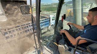 Caterpillar 365C Excavator Loading Trucks - Operator  Petros Kyrkos