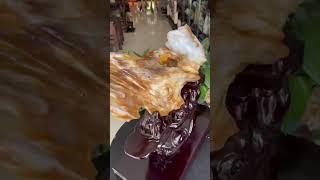 缅甸树化玉连底座总高51净高26宽46厚22重37斤缅甸树化玉，#树化玉 #木化石 #硅化木 #玉石 #远古树木 #化石   #宝石 #地质奇观 #珍贵藏品 #自然瑰宝 #纹理独特 #色彩丰富