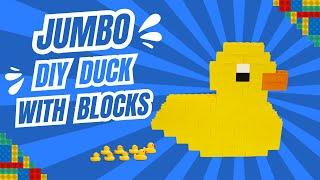  Building a GIANT Duck Out of Biggo Blocks!  | Epic Jumbo Block Build Challenge