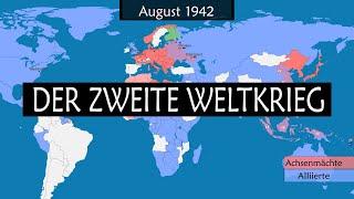 Der Zweite Weltkrieg - Zusammenfassung auf einer Karte