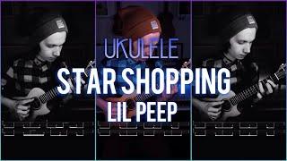 Lil Peep / Star Shopping / UKULELE TUTORIAL [FINGERSTYLE] #shorts