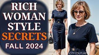 8 Secret Style Tips Rich Women Never Share FALL 2024! Fashion Over 50