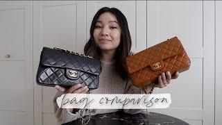 BAG COMPARISON: SMALL VS. MEDIUM CHANEL LAMBSKIN CLASSIC FLAPS | ALYSSA LENORE