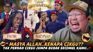 COMEL NYA BANG  ️ Muzikal Lawak Superstar 4 - Sarkas & Padie | REACTION