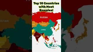 Top 10 Countries with Most Enemies!#Countries #Geopolitics #International Relations#WorldConflict
