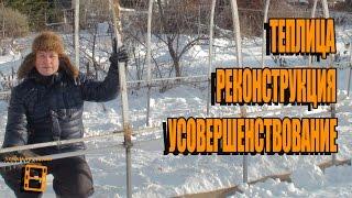 РЕКОНСТРУКЦИЯ ТЕПЛИЦЫ ЧАСТЬ 1. КАК ПОДНЯТЬ ПОКУПНУЮ ТЕПЛИЦУ? САД (ОГОРОД) И ТЕПЛИЦА