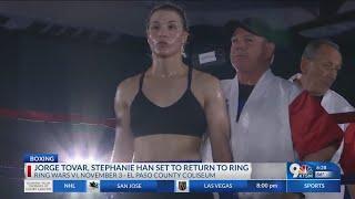 Jorge Tovar, Stephanie Han set to return to ring on November 3 fights at EP County Coliseum