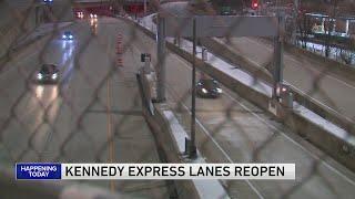 Kennedy Expressway’s reversible express lanes reopen