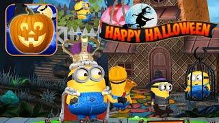 Despicable me Minion Rush King Bob EXCLUSIVE COSTUME  TASTY SPOOKY STORY special mission gameplay