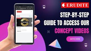 CAT Concept Video | Free CAT Study Portal Guide | Erudite CAT Portal Guide | CAT Coaching Classes