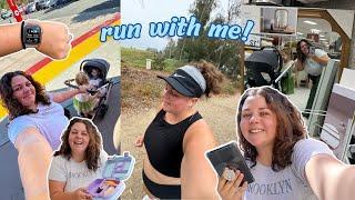 run with me! training for a 5k, target shopping, + new stroller upgrade!