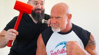 GOLDBERG gets his neck JACKHAMMERED for the first time in 24 YEARS!