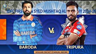 SMAT 2024, BARODA vs TRIPURA match highlights I shyed Mushtaq ali trophy 2024 highlights today