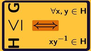 Abstract Algebra | The subgroup test