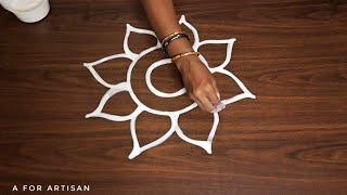 Very Easy jhoti chita design for Sudasa Brata  | ସୁଦଶା ବ୍ରତ ଝୋଟି | Gurubar Special Flower Alpona