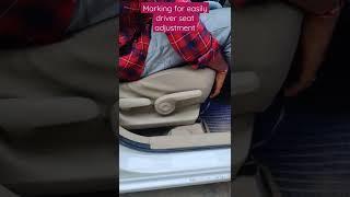 Mark to identify / driver seat adjustment / car tips #shorts