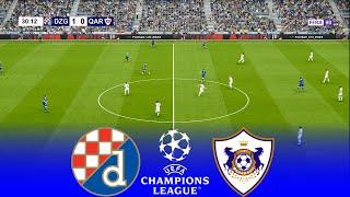 LIVE  DINAMO ZAGREB vs QARABAG | UEFA Champions League 2024/2025 Play Off | Simulation Realistic