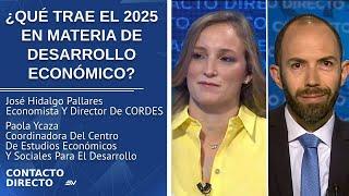 Entrevista con José Hidalgo Pallares y Paola Ycaza - Economistas | Contacto Directo | Ecuavisa