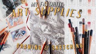  my favorite art supplies of 2024 for drawing and sketching 